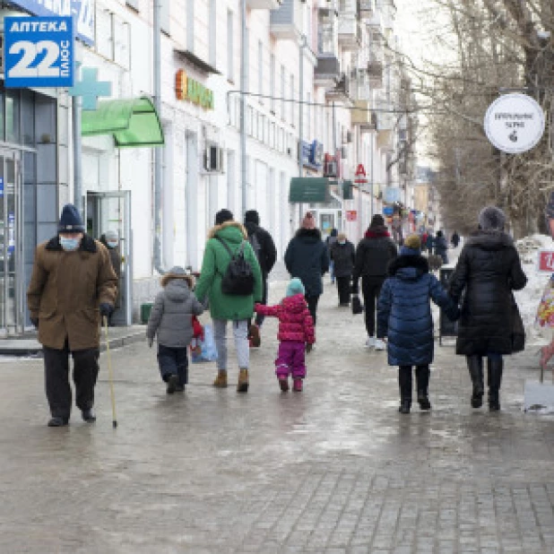 Гололед в Барнауле в феврале 2021-го года.