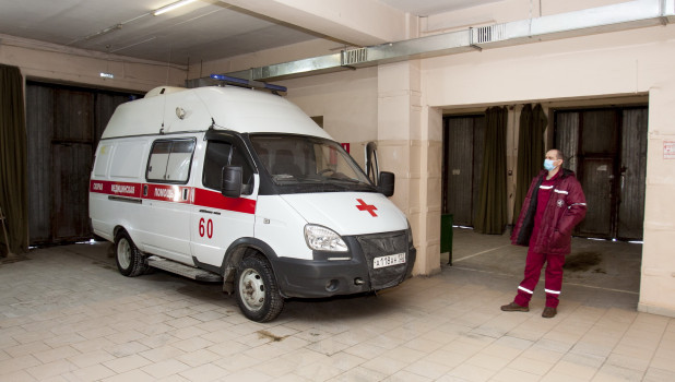 Работа подстанций скорой помощи в Барнауле.