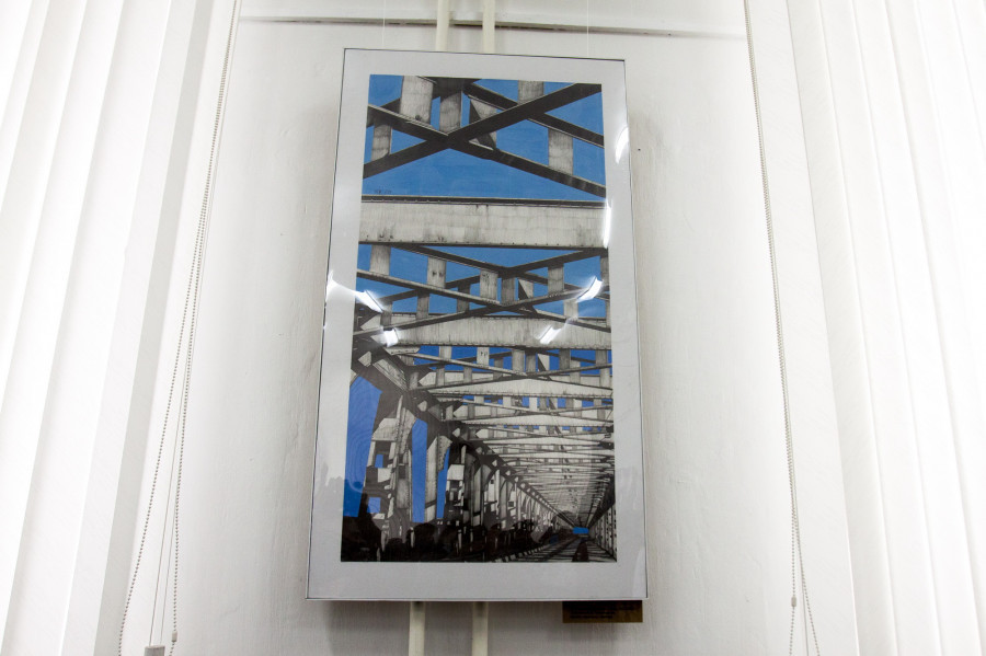 В Барнауле работает выставка, посвященная Старому мосту