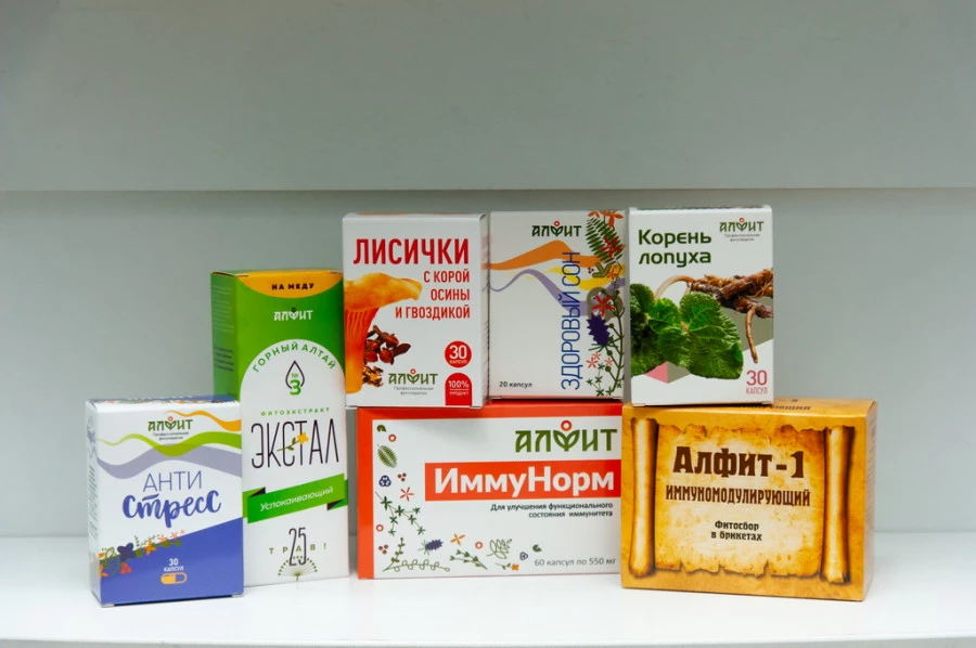 Продукция фитоцентра «Алфит».