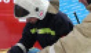 Учения спасателей.