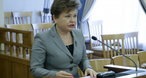 Стелла Штань. 31 марта 2021 года в правительстве Алтайского края. 
