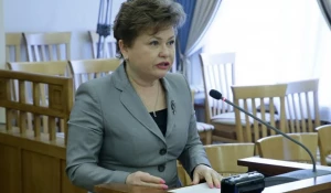 Стелла Штань. 31 марта 2021 года в правительстве Алтайского края. 
