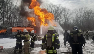 Пожар на АЗС.