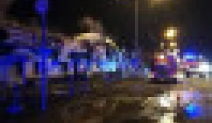 На Алтае сгорели торговые киоски.