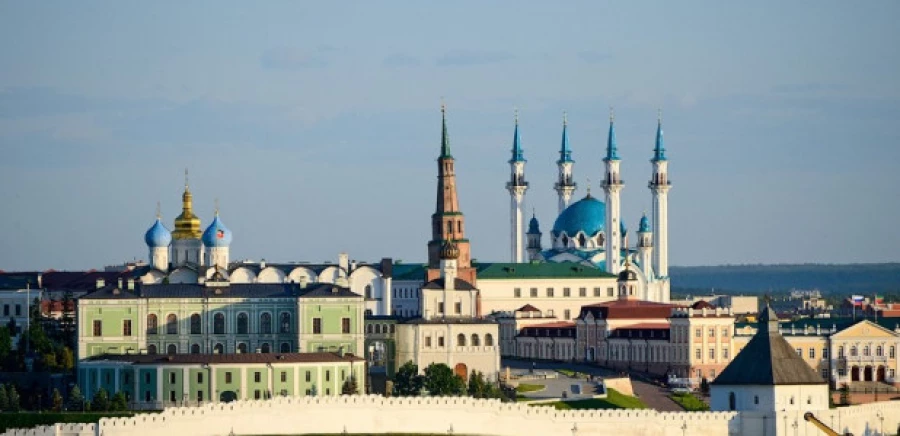 Вид на Казанский кремль. 