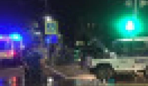 ДТП с полицейской машиной.