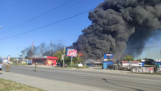 Взрыв АЗС в Новосибирске.