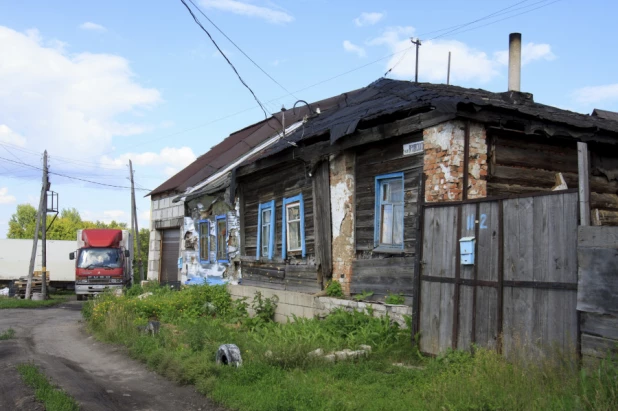 Нагорная часть Барнаула в районе ул. Аванесова.