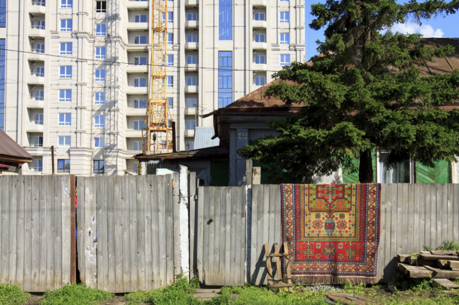 Нагорная часть Барнаула в районе ул. Аванесова.