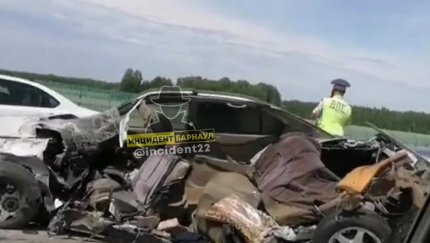 Смертельное ДТП на трассе Бийск - Барнаул. 