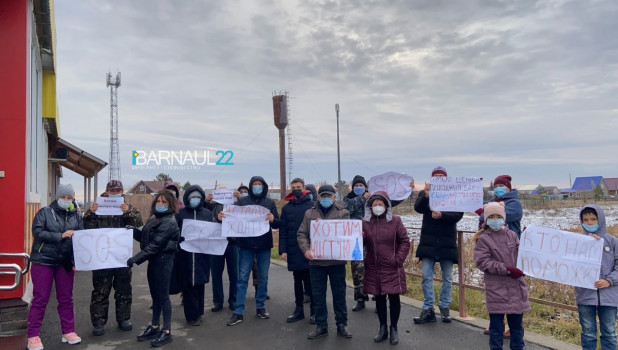 В Барнауле жители поселка Сибирская Долина не успели провести акцию протеста.