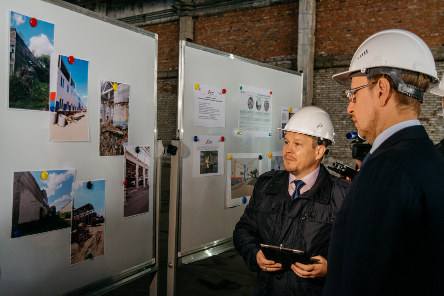 Строительство технопарка в Рубцовске. Сентябрь 2021 года. 