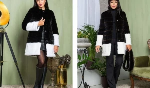 Пальто из искусственного меха.