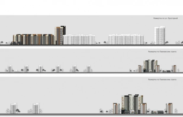 Визуализация проекта жилого комплекса на Павловском тракте, 196.