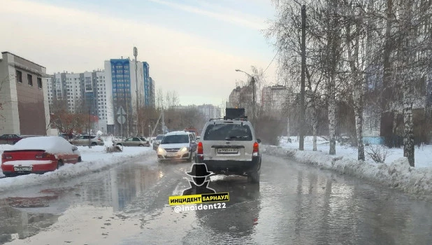 Коммунальный прорыв в Барнауле.