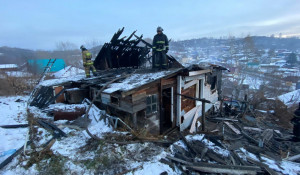 Пожар в Горно-Алтайске.