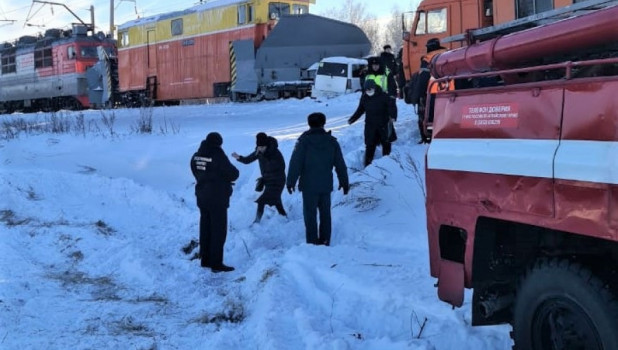 ДТП на переезде с гибелью детей в Алтайском крае.