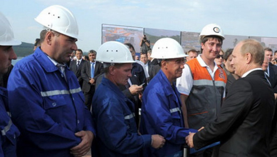 Владимир Путин на запуске газопровода. 8 сентября 2011г.