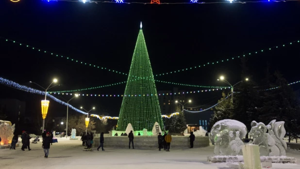 Предновогодний Барнаул. 