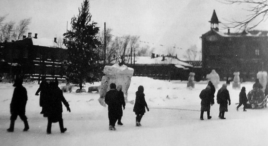 Новогодняя елка в Барнауле, 50-е. 