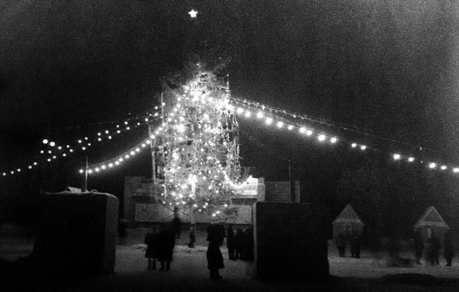 Новогодняя елка в Барнауле, 60-е. 