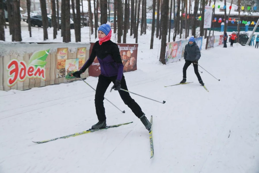 Открытие зимнего лыжного сезона на Трассе здоровья.