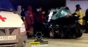 ДТП на автозаправке.