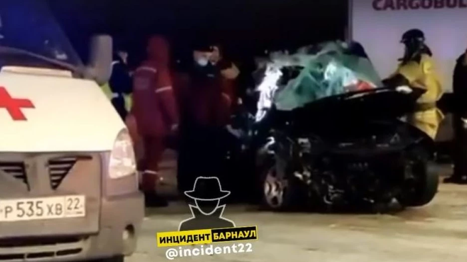 ДТП на автозаправке.