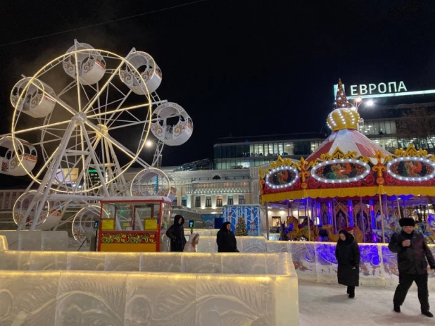 Ледовый городок в Екатеринбурге