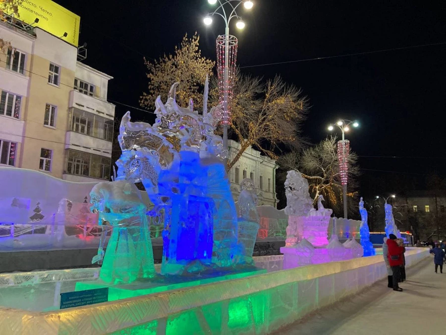 Ледовый городок в Екатеринбурге