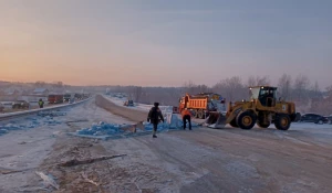 Участок трассы открыли для движения.