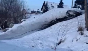 Неизвестные засыпали горку дедушки Славы.