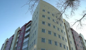 Торжественное открытие многоквартирного жилого дома.