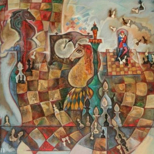 Картина Юрия Чулюкова "Шахматы"