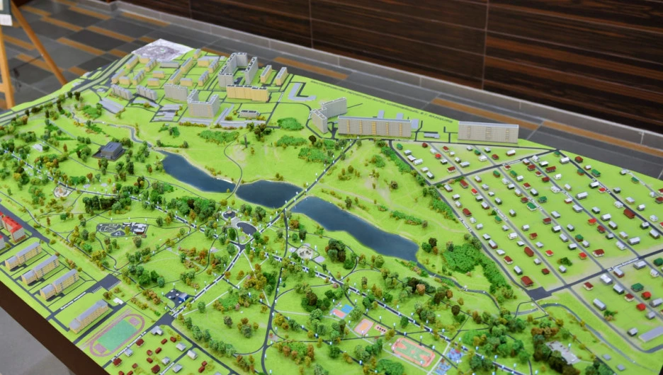 Макет благоустройства парка "Юбилейный" в Барнауле.