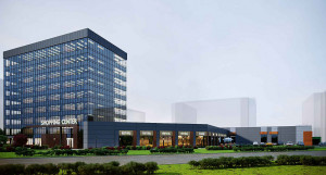 Визуализация проекта нового торгово-офисного центра компании "Мария-Ра" на ул. Балтийская, 116.