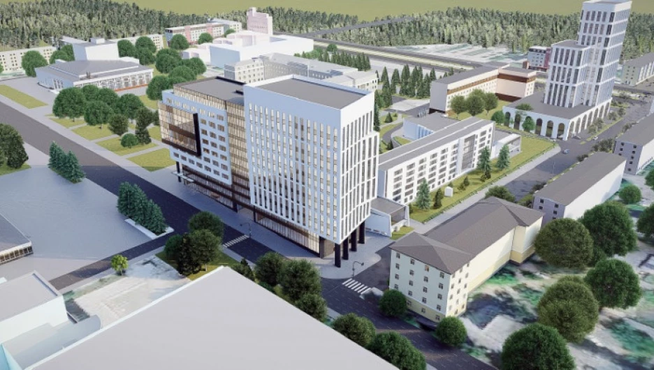 Варианты визуализации проекта нового корпуса АлтГУ.