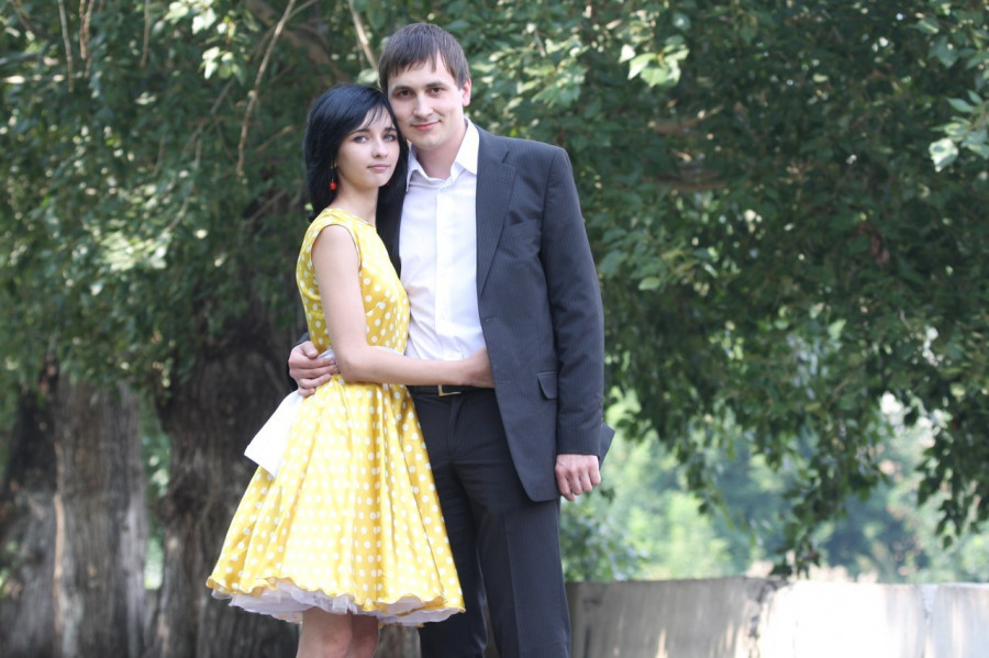 Вячеслав Вдовин с супругой. 