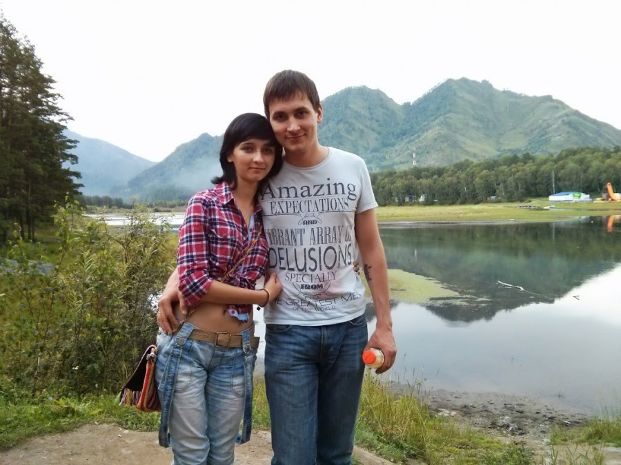 Вячеслав Вдовин с супругой. 