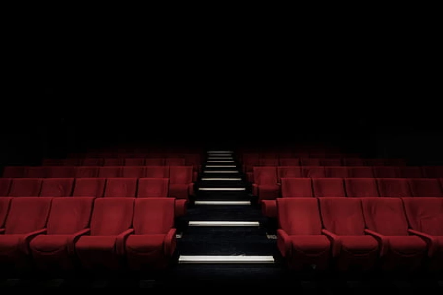 Кинотеатр, зрительный зал, кресла.