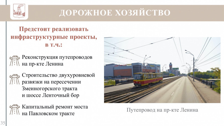 Планы дорожного строительства Барнаула на 2022 год.