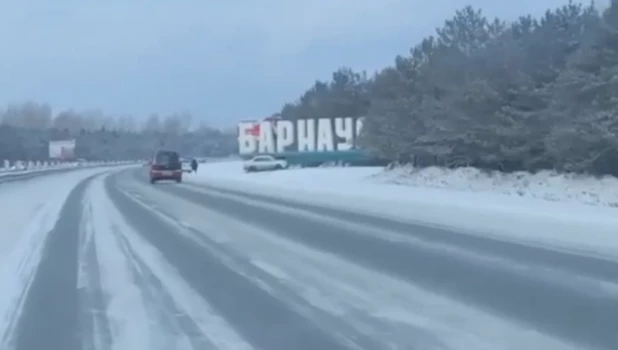 ДТП на въезде в Барнаул.