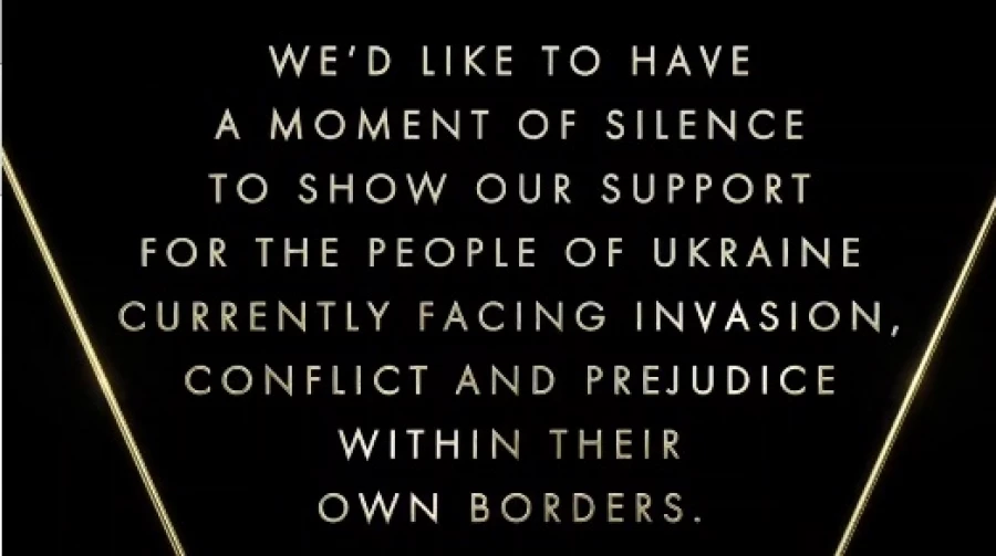 На &quot;Оскаре&quot; провели минуту молчания в связи с событиями на Украине.