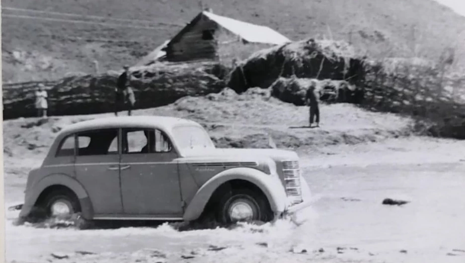 Автопробег барнаульцев по Алтаю, 1951 год.