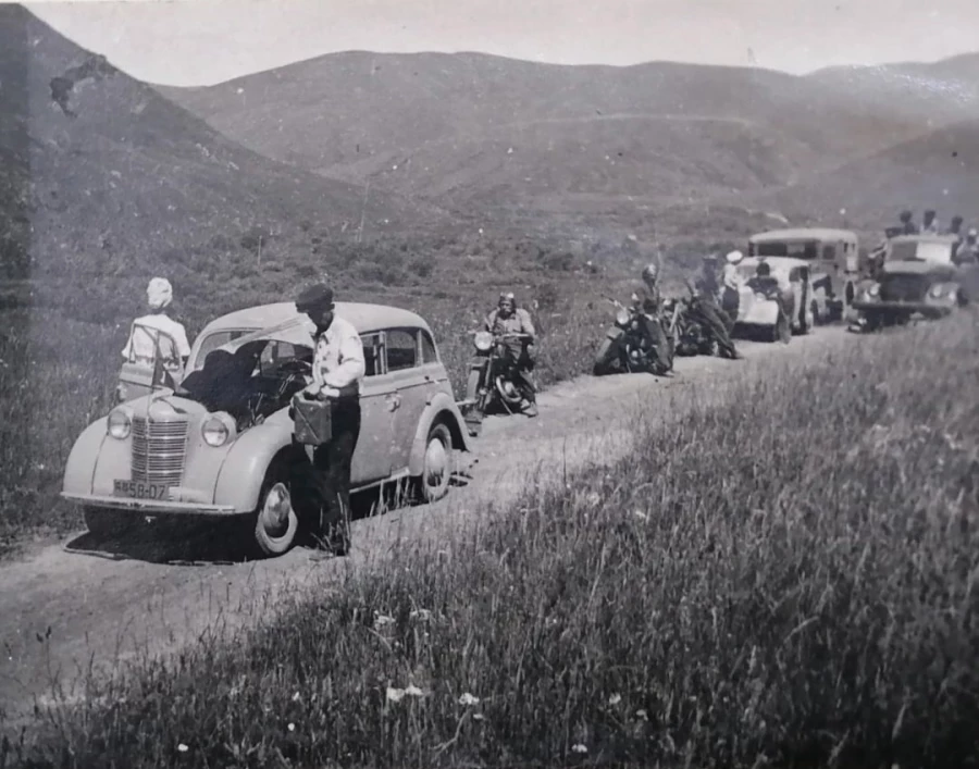 Автопробег барнаульцев по Алтаю, 1951 год.
