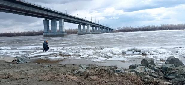 На Речном вокзале Барнаула, апрель 2022.