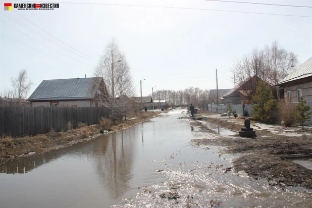 Паводок в Камне-на-Оби, апрель 2022 год