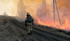 Пожар в урочище Страшной лог в Республике Алтай.

