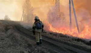 Пожар в урочище Страшной лог в Республике Алтай.

